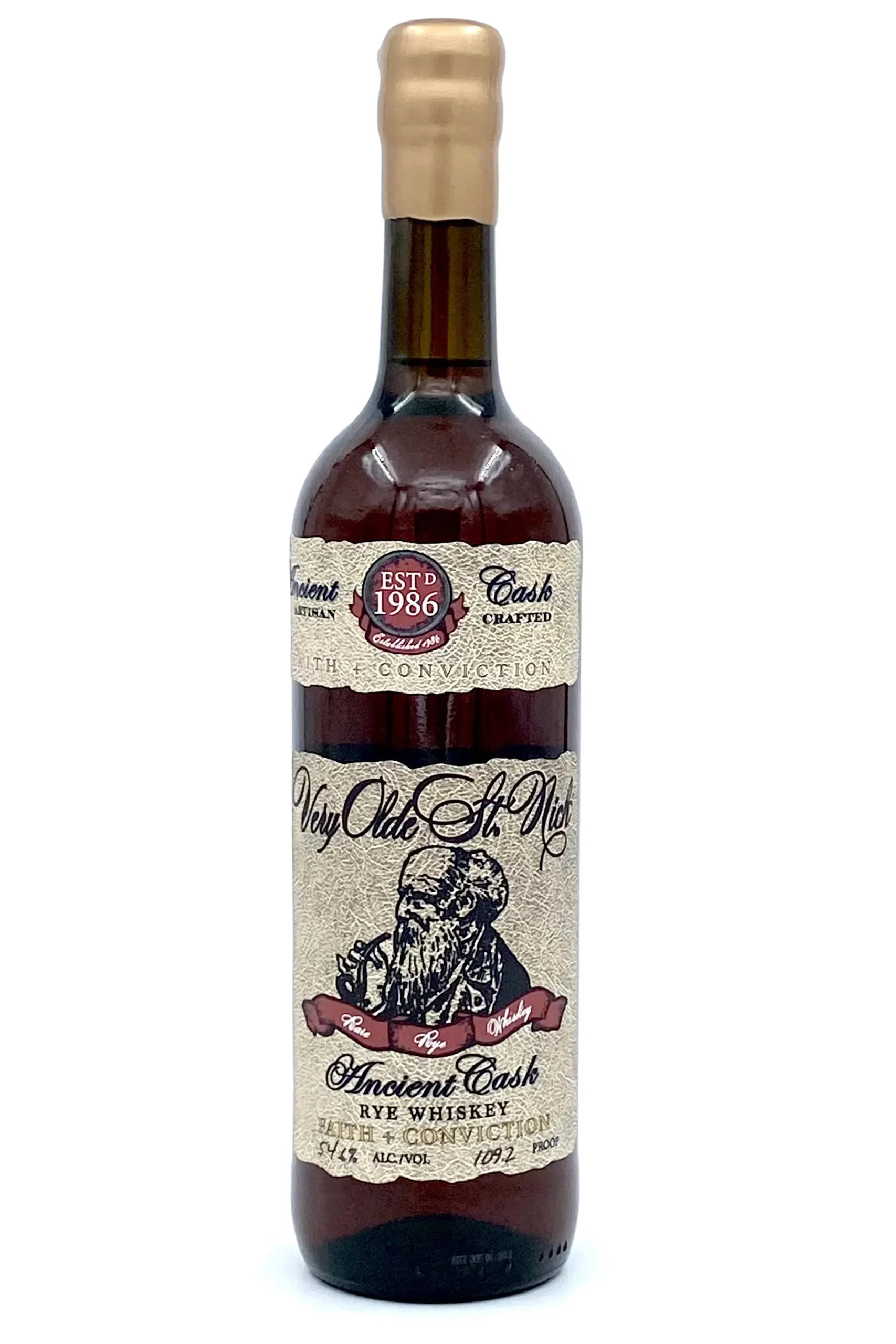 Very Olde St. Nick Faith Faith + Conviction Rye Whiskey
